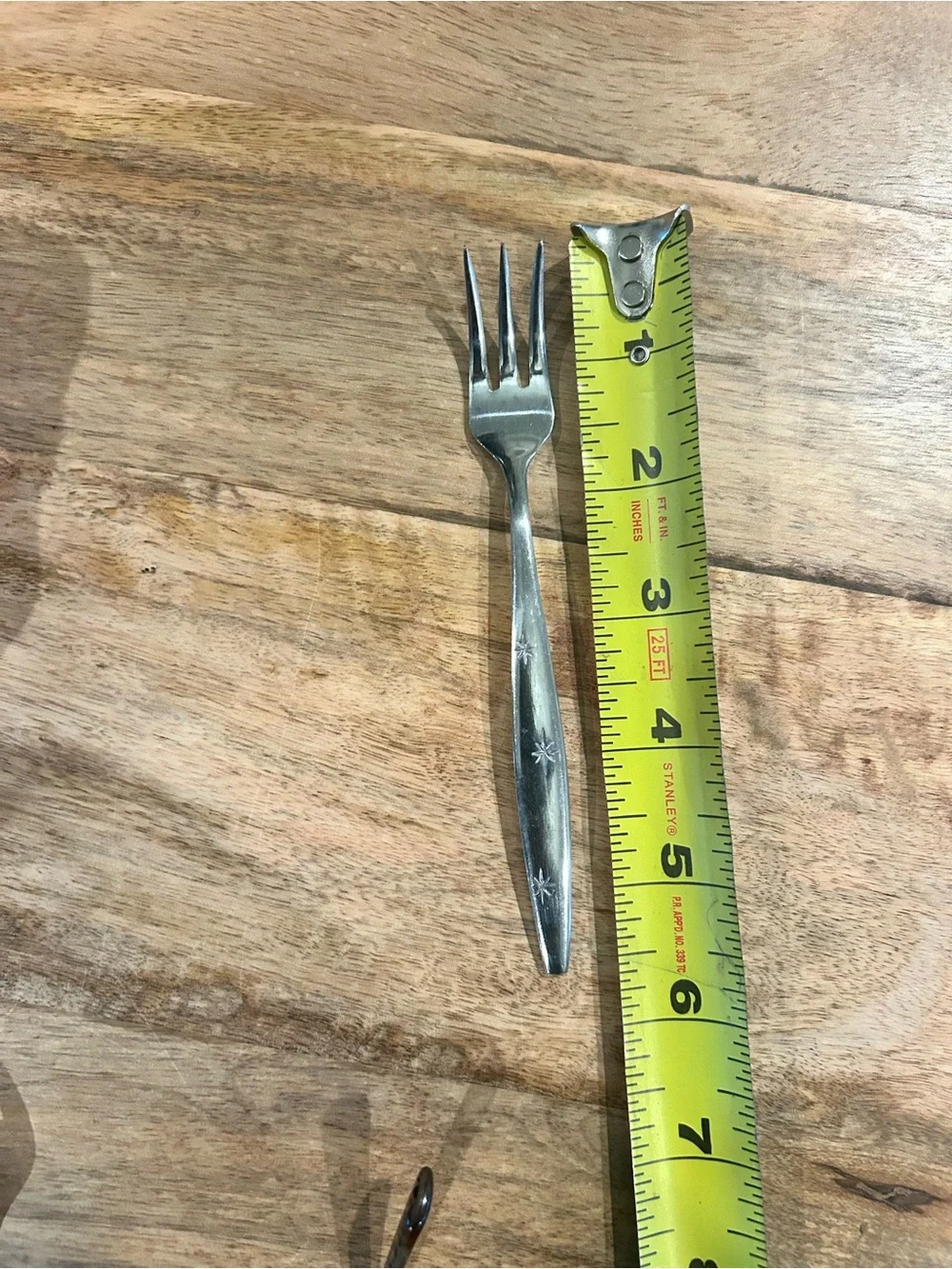 Vintage Japan 3 Star Stainless Steel MCM Replacement Flatware 7 Cocktail Forks